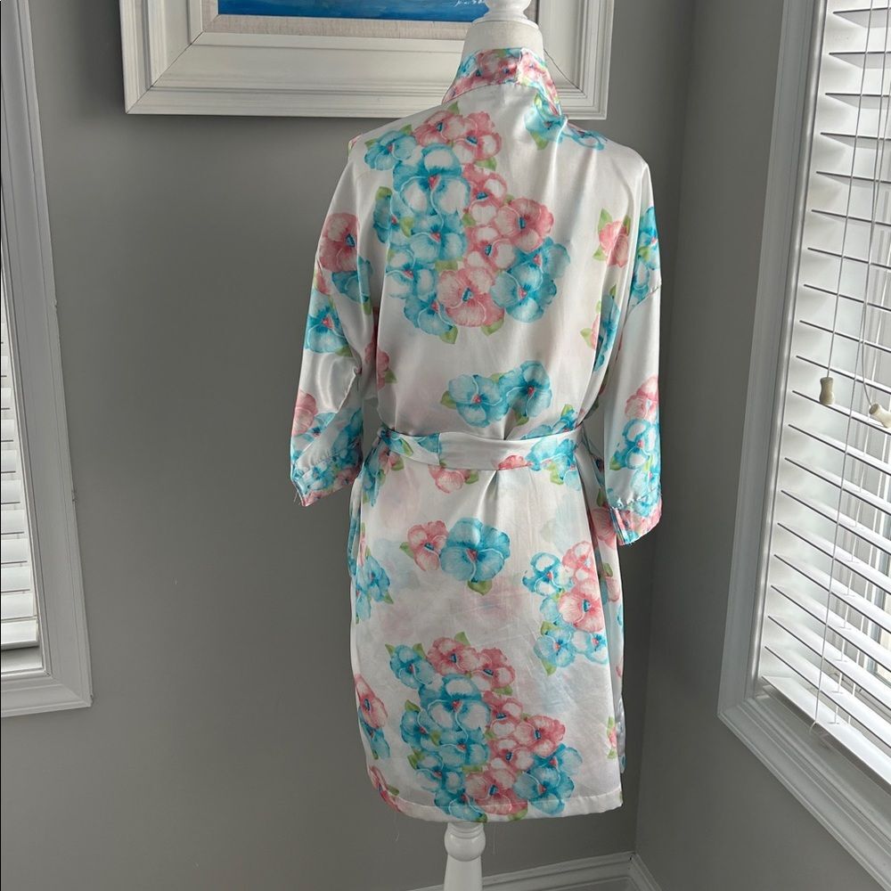 Vintage Secret Treasures Floral Sexy Slip Nightgown & Robe Set Small - Picture 8 of 15